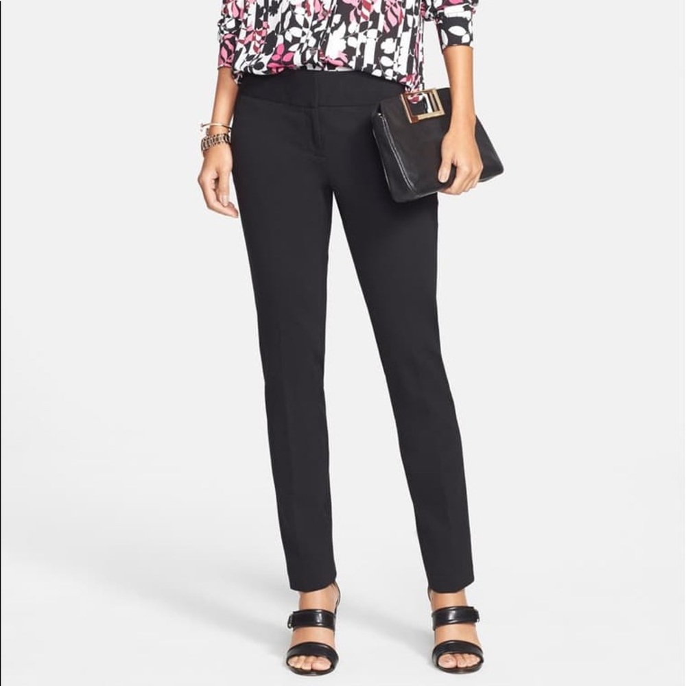 New $99 Vince Camuto Slim Black Pants Sz 4